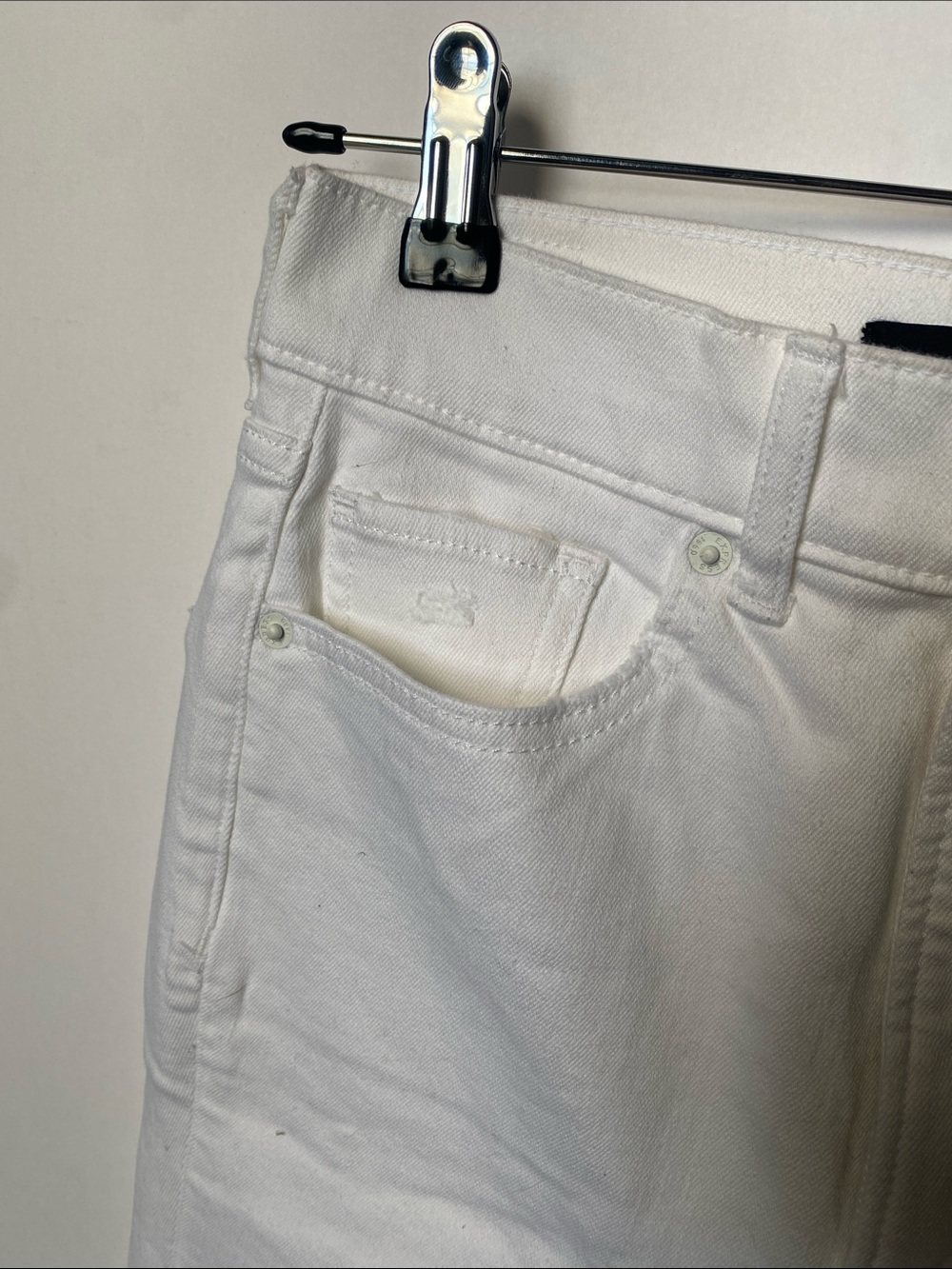 Express High Rise Women's Jeans - White - Picture 10 of 11